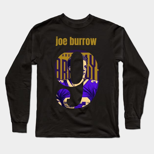 joe burrow cute graphic design Long Sleeve T-Shirt by Nasromaystro